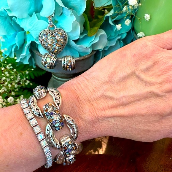 ⭐️SOLD⭐️Brighton CRYSTAL VOYAGE crystal Necklace Bracelet Earrings - Picture 9 of 16